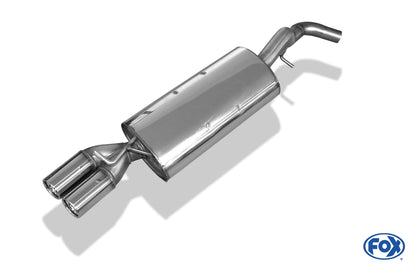 Audi A3 Typ 8L Endschalldämpfer Ø63,5mm - 2x76 Typ 13