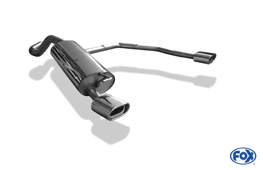 Audi A3 Typ 8L Endschalldämpfer  Ausgang rechts/links Ø63,5mm - 135x80 Typ 53 rechts/links