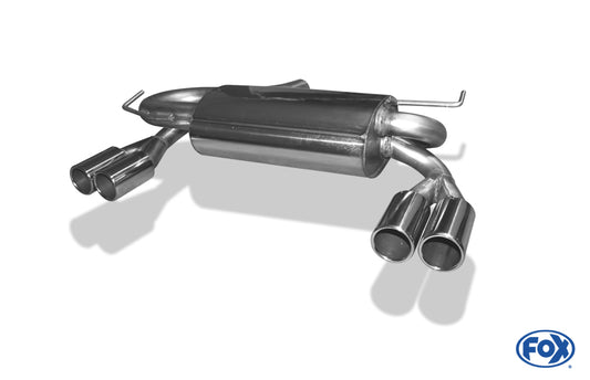 Audi A3 Typ 8L quattro Endschalldämpfer Ausgang rechts/links Ø 63,5mm - 2x76 Typ 12 rechts/links