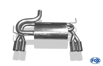 Audi A3 Typ 8L quattro Endschalldämpfer Ausgang rechts/links Ø 63,5mm - 2x76 Typ 12 rechts/links
