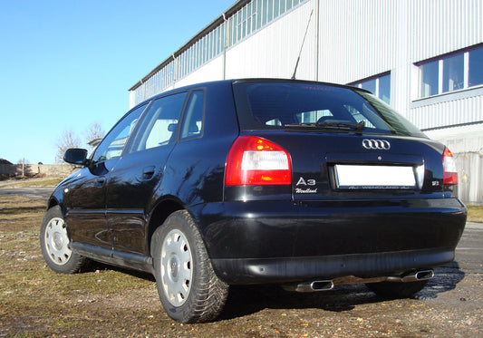 Audi A3 Typ 8L quattro Endschalldämpfer Ausgang rechts/links Ø 63,5mm - 130x50 Typ 52 rechts/links