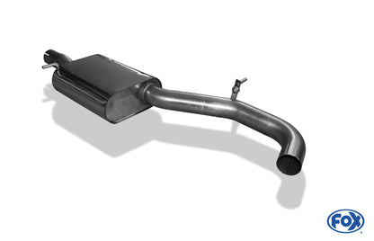 Audi A3 Typ 8P quattro + Sportback Mittelschalldämpfer Ø70mm