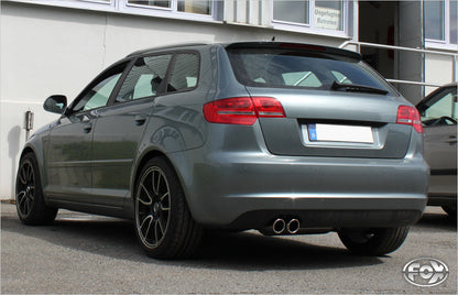 Audi A3 - 8P quattro Sportback Endschalldämpfer Ø70mm - 2x90 Typ 17