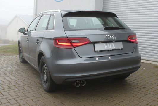 Audi A3 - 8V Sportback Endschalldämpfer einseitig - 2x80 Typ 25