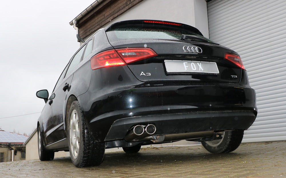 Audi A3 - 8V Sportback Endschalldämpfer einseitig - 2x88x74 Typ 32