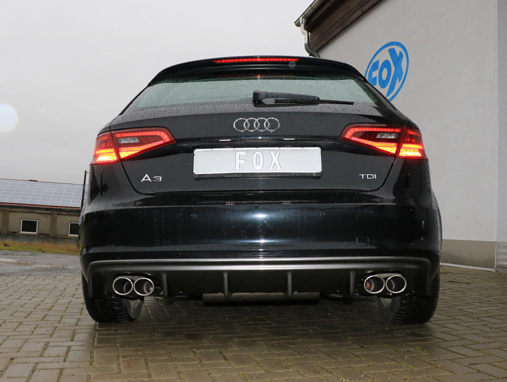 Audi A3 - 8V Sportback Endschalldämpfer Ausgang rechts/links - 2x88x74 Typ 32 rechts/links
