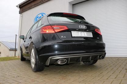 Audi A3 - 8V Sportback Endschalldämpfer Ausgang rechts/links - 160x90 Typ 38 rechts/links