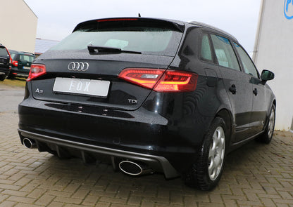 Audi A3 - 8V Sportback Endschalldämpfer Ausgang rechts/links - 160x90 Typ 38 rechts/links