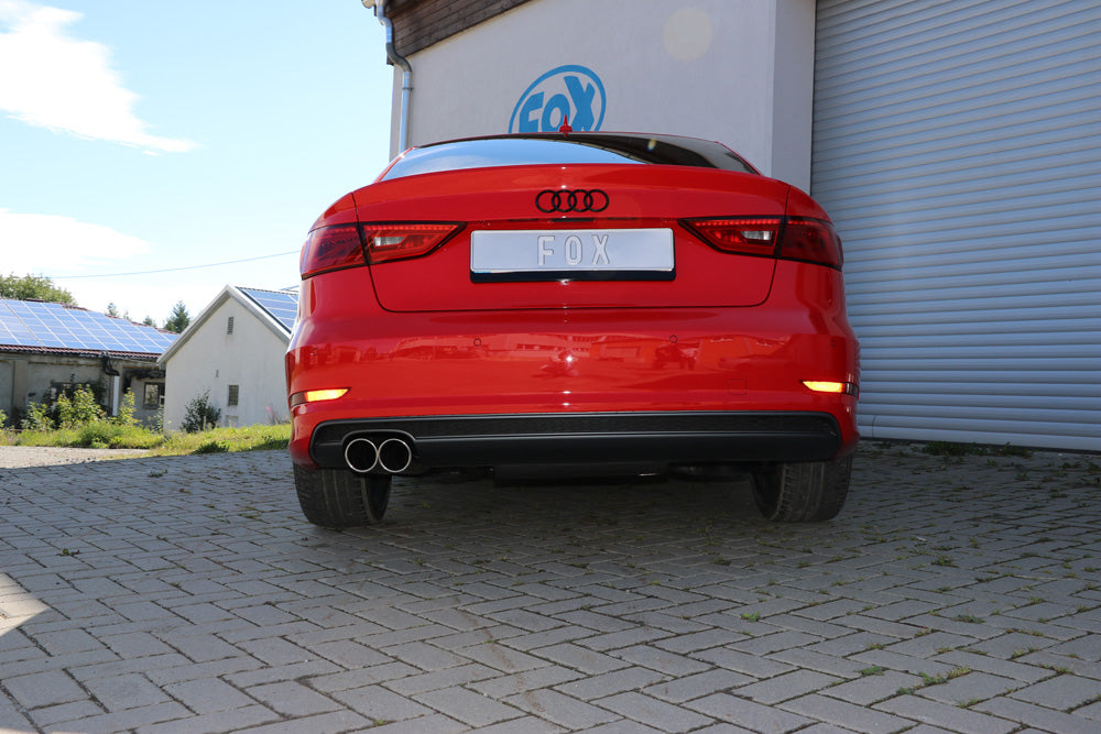 Audi A3 - 8V Limousine "mit S-Line" Endschalldämpfer - 2x80 Typ 16