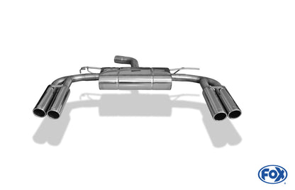Audi A3 - 8V Limousine "ohne S-Line" Endschalldämpfer quer Ausgang rechts/links - 2x80 Typ 16 rechts/links