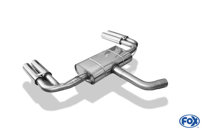 Audi A3 - 8V Limousine "mit S-Line oder S3 Stoßstange" Endschalldämpfer quer Ausgang rechts/links - 2x80 Typ 16 rechts/links