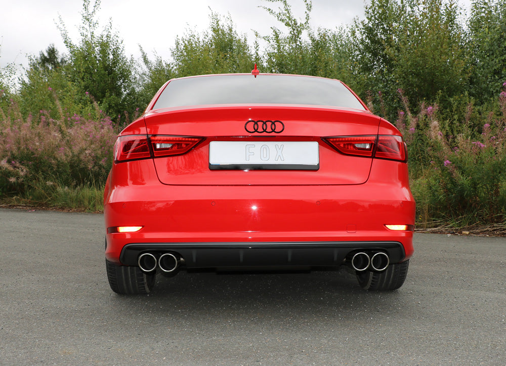 Audi A3 - 8V Limousine "mit S-Line oder S3 Stoßstange" Endschalldämpfer quer Ausgang rechts/links - 2x80 Typ 16 rechts/links
