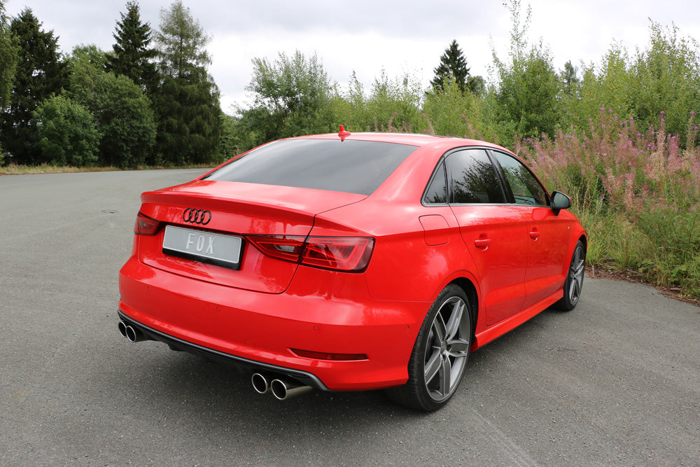 Audi A3 - 8V Limousine "mit S-Line oder S3 Stoßstange" Endschalldämpfer quer Ausgang rechts/links - 2x80 Typ 16 rechts/links