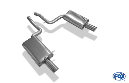 Audi A4 Typ B7 quattro Endschalldämpfer rechts/links Ø63,5mm - 1x90 Typ 17 rechts/links