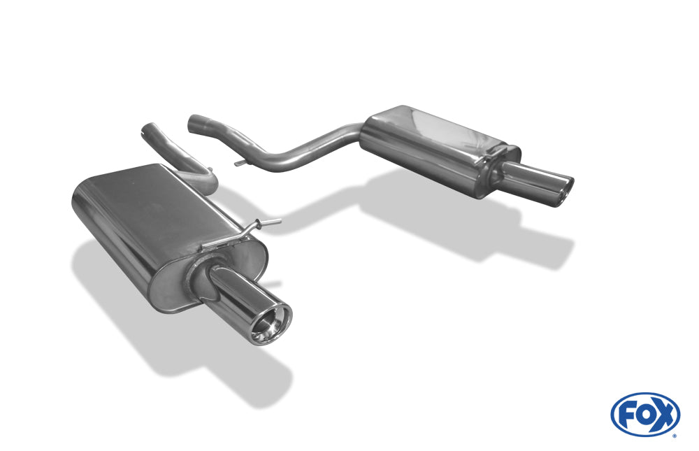 Audi A4 Typ B7 quattro Endschalldämpfer rechts/links Ø63,5mm - 1x90 Typ 17 rechts/links
