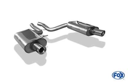 Audi A4 Typ B7 quattro Endschalldämpfer rechts/links Ø63,5mm - 1x90 Typ 17 rechts/links