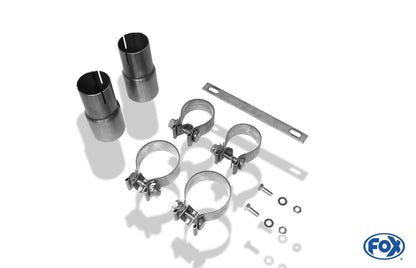 Audi A4 Typ B7 quattro Endschalldämpfer rechts/links Ø63,5mm - 1x90 Typ 17 rechts/links