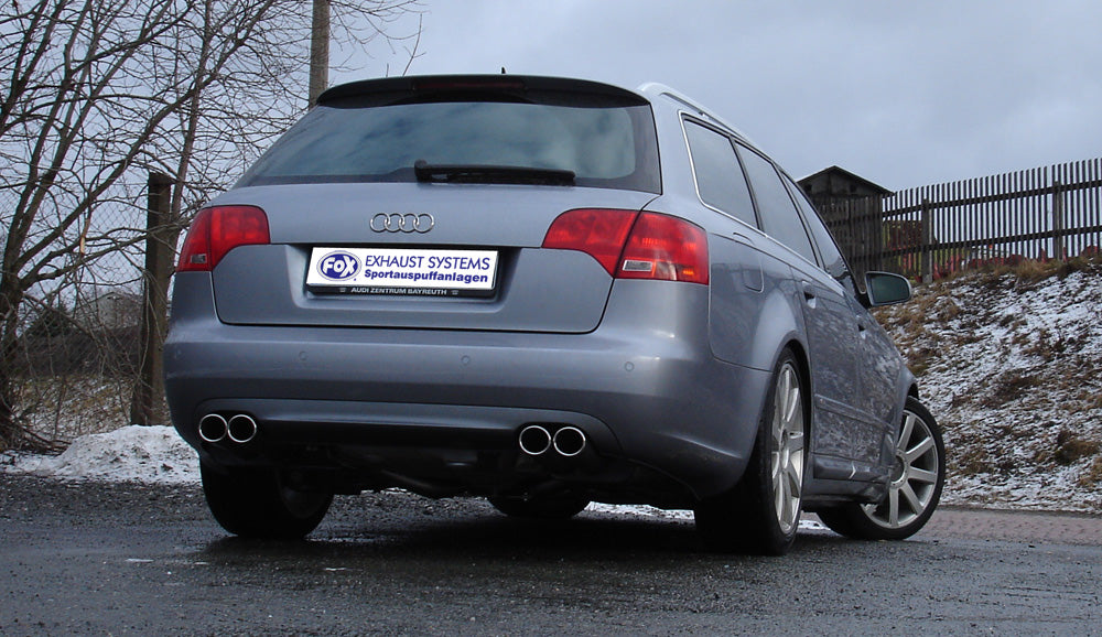 Audi A4 Typ B7 quattro Endschalldämpfer rechts/links Ø63,5mm für 4-Rohr - 2x88x74 Typ 32
