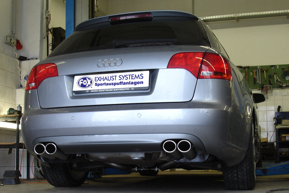 Audi A4 Typ B7 quattro Endschalldämpfer rechts/links Ø63,5mm für 4-Rohr - 2x88x74 Typ 32