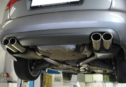 Audi A4 Typ B7 quattro Endschalldämpfer rechts/links Ø63,5mm für 4-Rohr - 2x88x74 Typ 32