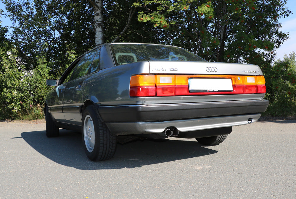 Audi 100 quattro Typ C3 Endschalldämpfer - 2x63 Typ 10