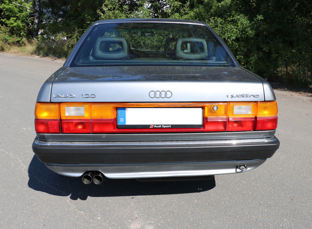 Audi 100 quattro Typ C3 Endschalldämpfer - 2x63 Typ 10