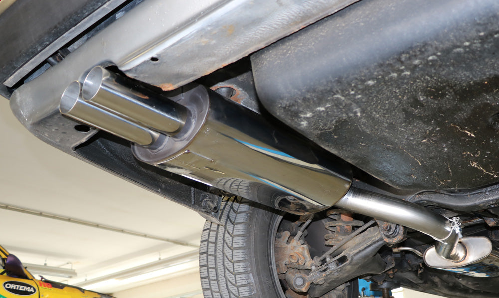 Audi 100 quattro Typ C3 Endschalldämpfer - 2x63 Typ 10