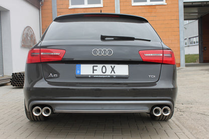Audi A6 4G - 2,0l TDI Endschalldämpfer rechts/links zweiflutig - 2x90 Typ 13 rechts/links