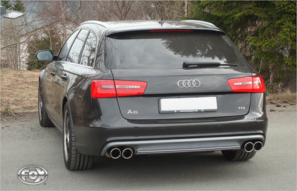 Audi A6 4G - 2,0l TDI Endschalldämpfer rechts/links zweiflutig - 2x90 Typ 16 rechts/links
