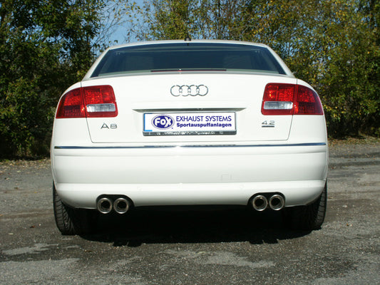 Audi A8 Typ 4E Endschalldämpfer rechts/links Ø70mm - 2x80 Typ 17 rechts/links