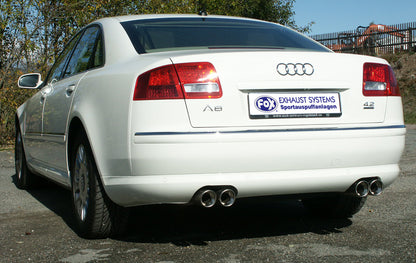 Audi A8 Typ 4E Endschalldämpfer rechts/links Ø70mm - 2x80 Typ 17 rechts/links