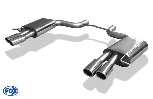 Audi A8 Typ 4E - S8-Optik Endschalldämpfer rechts/links Ø70mm - 2x88x74 Typ 32 rechts/links (S8-Optik)