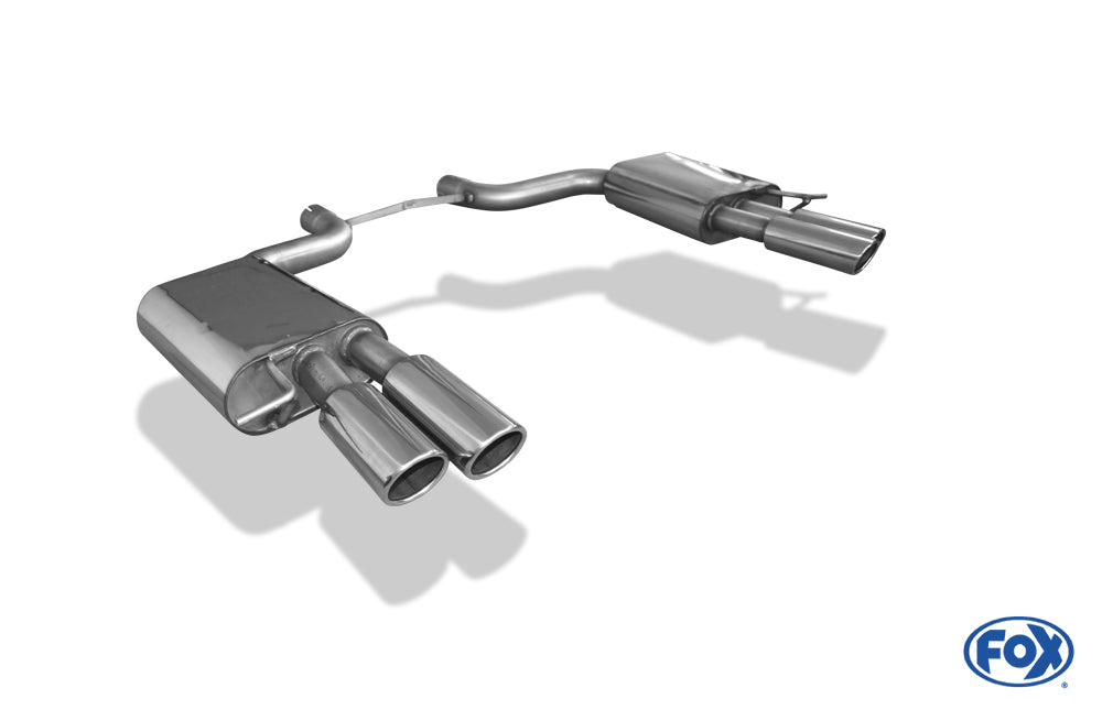 Audi A8 Typ 4E - S8-Optik Endschalldämpfer rechts/links Ø70mm - 2x88x74 Typ 32 rechts/links (S8-Optik)