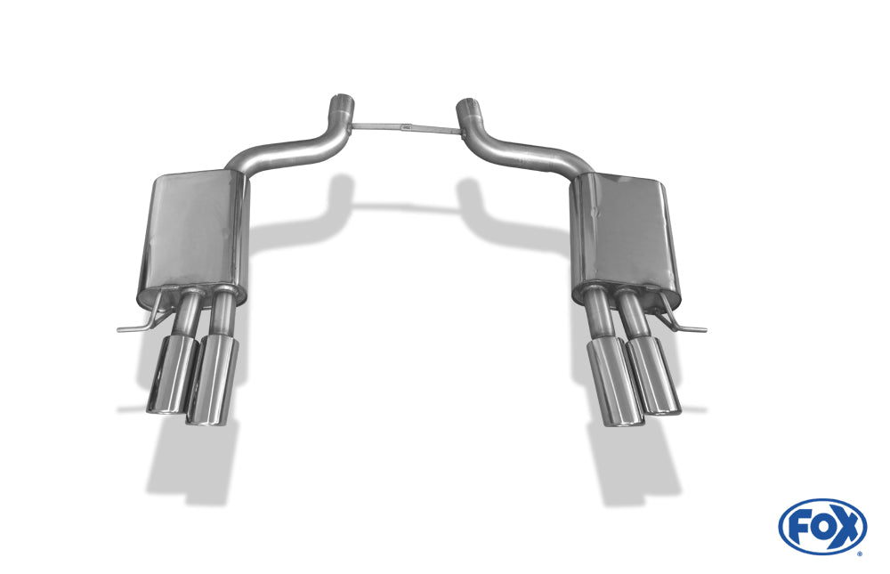 Audi A8 Typ 4E - S8-Optik Endschalldämpfer rechts/links Ø70mm - 2x88x74 Typ 32 rechts/links (S8-Optik)