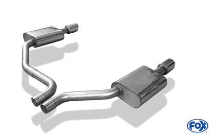 Audi A8 Typ 4H Endschalldämpfer rechts/links - 1x100 Typ 16 rechts/links