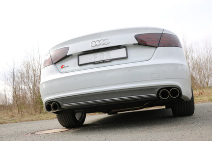 Audi S8 Typ 4H Endschalldämpfer rechts/links zweiflutig - 2x90 Typ 25 rechts/links