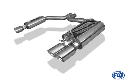 Audi S8 Typ 4H Endschalldämpfer rechts/links zweiflutig - 2x90 Typ 25 rechts/links