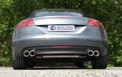 Audi TT 8J - Turbo Endschalldämpfer rechts/links - 2x100 Typ 17 rechts/links