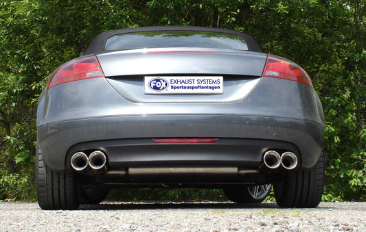 Audi TT 8J - 3,2 V6 Endschalldämpfer rechts/links - 2x100 Typ 17 rechts/links seitlich versetzt