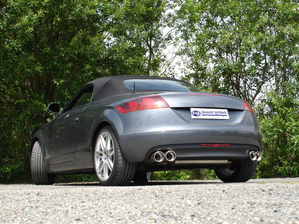 Audi TT 8J - 3,2 V6 Endschalldämpfer rechts/links - 2x100 Typ 17 rechts/links seitlich versetzt