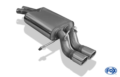 Audi 200 Typ 44Q quattro Endschalldämpfer - 2x70 Typ 16