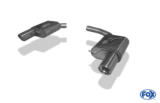 Audi A4/A5 B8 Limousine/Avant/S-Line Frontantrieb & Quattro Endschalldämpfer rechts/links für 1-Rohr - 1x100 Typ 17 rechts/links