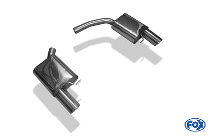 Audi A4 B8/ A5 8T quattro  Coupe/A5 Cabrio Endschalldämpfer rechts/links für 1-Rohr - 1x100 Typ 17 rechts/links