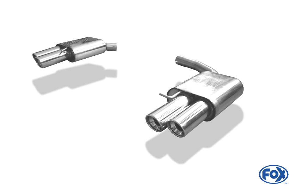 Audi A4/A5/ S5 quattro - 8T Coupe/Cabrio Endschalldämpfer rechts/links für 2-Rohr zweiflutig - 2x90 Typ 17 rechts/links