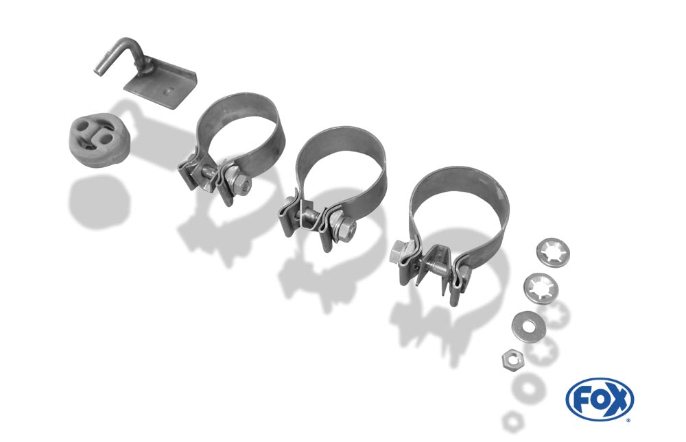 Audi A4 B8 Limousine/ Avant + S-Line Endschalldämpfer rechts/links zweiflutig inkl. Y-Adapterrohr Ø55mm innen - 2x88x74 Typ 32 rechts/links