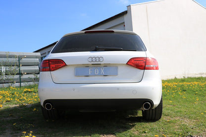 Audi A4 B8 Limousine/ Avant + S-Line Endschalldämpfer rechts/links einflutig inkl. Y-Adapterrohr Ø65mm innen - 1x100 Typ 16 rechts/links