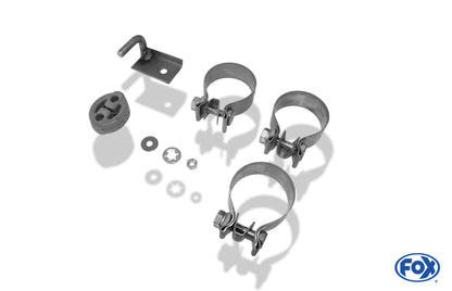 Audi A4 B8 Limousine/ Avant + S-Line Endschalldämpfer rechts/links zweiflutig inkl. Y-Adapterrohr Ø65mm innen - 2x80 Typ 17 rechts/links