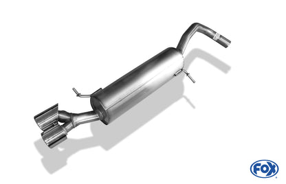 Audi A1 Kompakt/ A1 Sportback Endschalldämpfer - 2x80 Typ 16