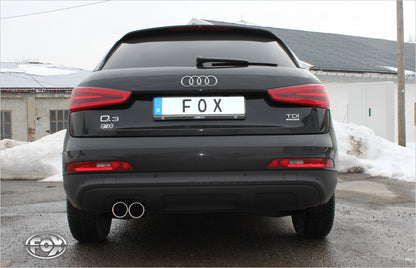 Audi Q3 quattro - Benzin Endschalldämpfer - 2x80 Typ 12