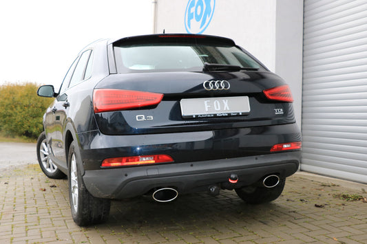 Audi Q3 quattro Benzin Endschalldämpfer Ausgang rechts/links - 160x90 Typ 38 rechts/links